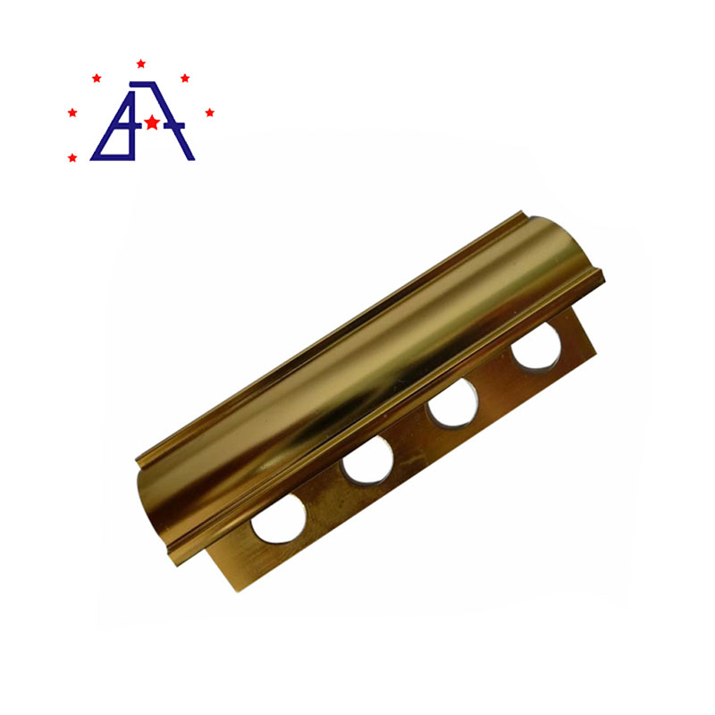 Home Decorative Polished Aluminum Edging Corner Tile Trim Strip
