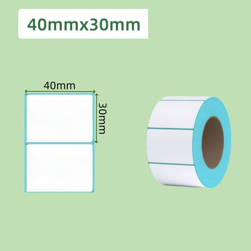 High Quality Customizable White Three-Proof Thermal Self-Adhesive Label Sticker Paper Roll for Supermarket