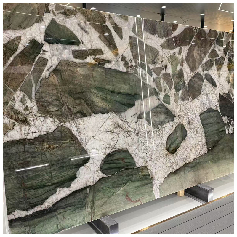 Natura Crystal Quartzite Slabs for Countertops and Tables