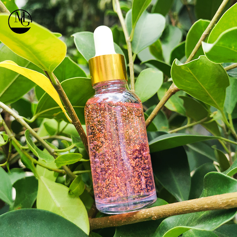 Private Label Facial Organic Oil 24K Gold Essence Repairs Fine Pores Essence
