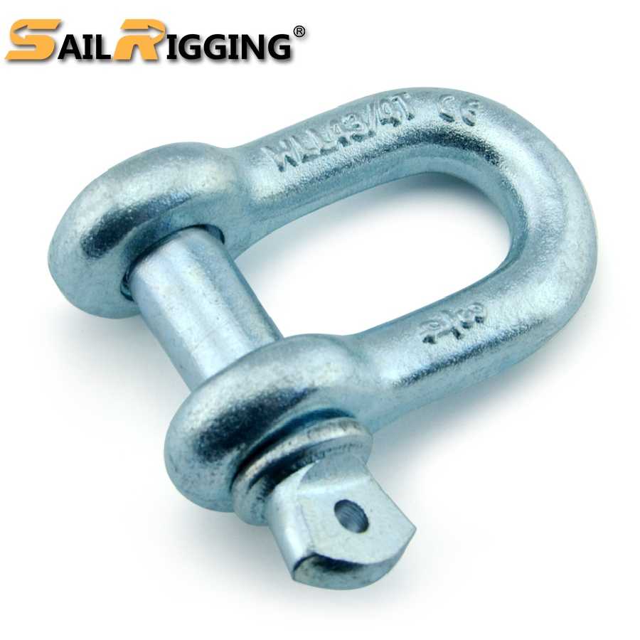 Drop Forged 1/2 Inch 2t G-210 D Shackles with Screw Pin