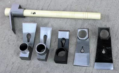 Nail Axe Adze with Wooden Handle