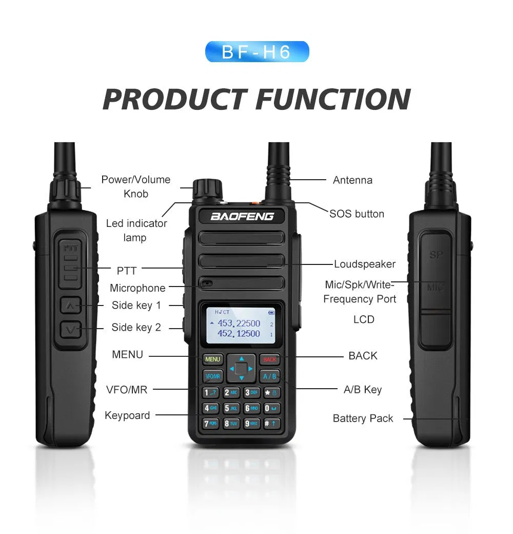 Радиостанция Baofeng BF H6 10W цифровая