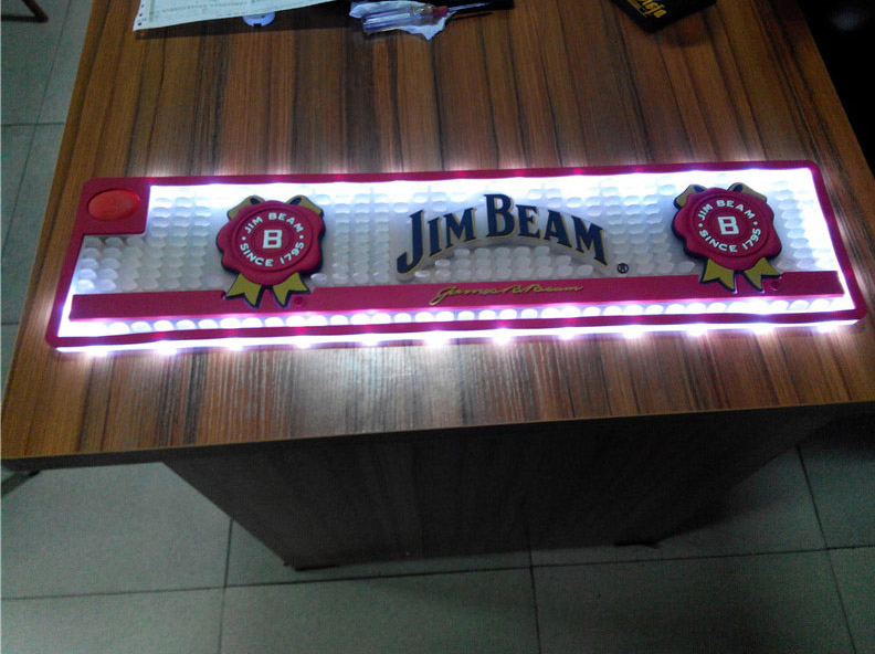 Светодиодный коврик для бара PVC с логотипом