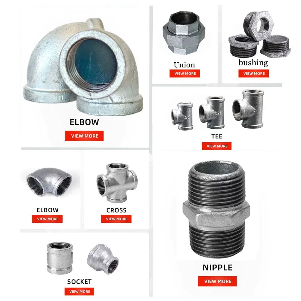 Heavy Duty Hex Head Bushing Precision Threaded Gi Fitting for Fire Safety