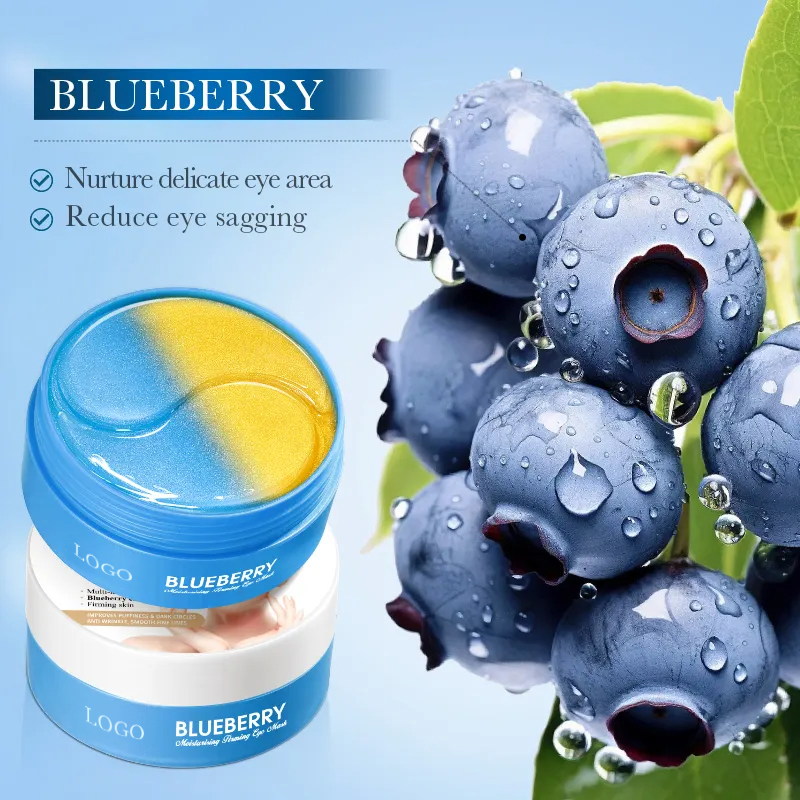 Ditong Private Label Skin Care Manufacturer Blueberry Moisturizing Firming Eye Mask Moisturizing Eye Patch