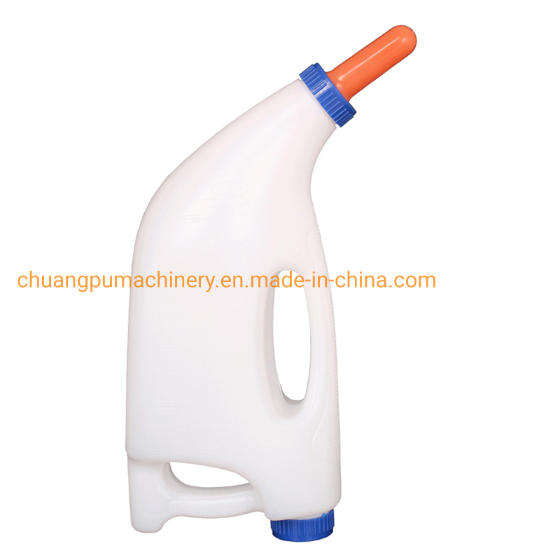 Plastic Calf Feeding Pot with Rubber Nipple