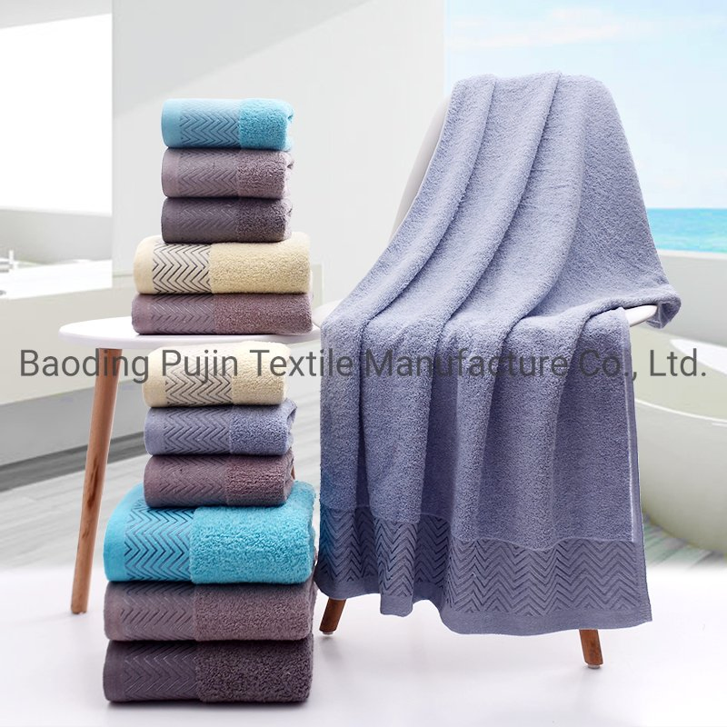 High Quality Bamboo Fabric Towel Hotel Cotton Bath Towels Hand Towels 100% Cotton Towel