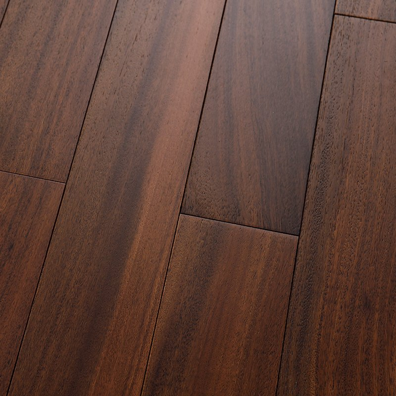 Modern Dark Hardwood Flooring with Click Lock Installation
