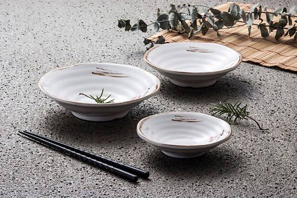 Melamine Autumn Series Rice Bowl Korean Food Serving Bowl