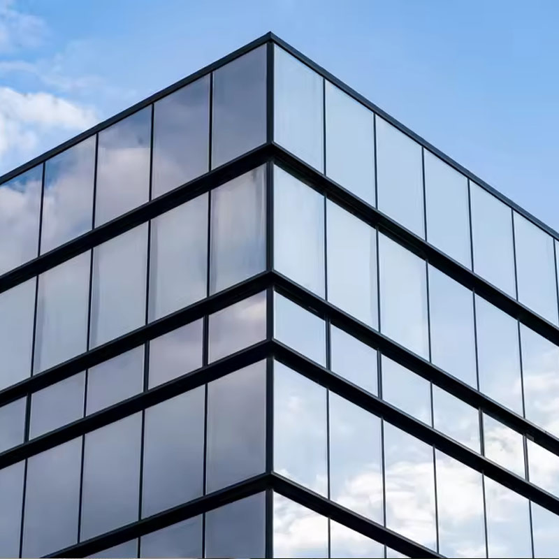 Aluminum Glass Building Facade System Aluminium Frame Double Glazed Curtain Wall by Design Supply