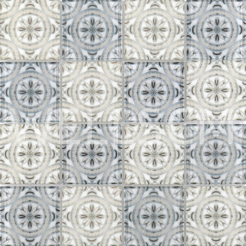 Стеклянная мозаика квадратная для стен и пола