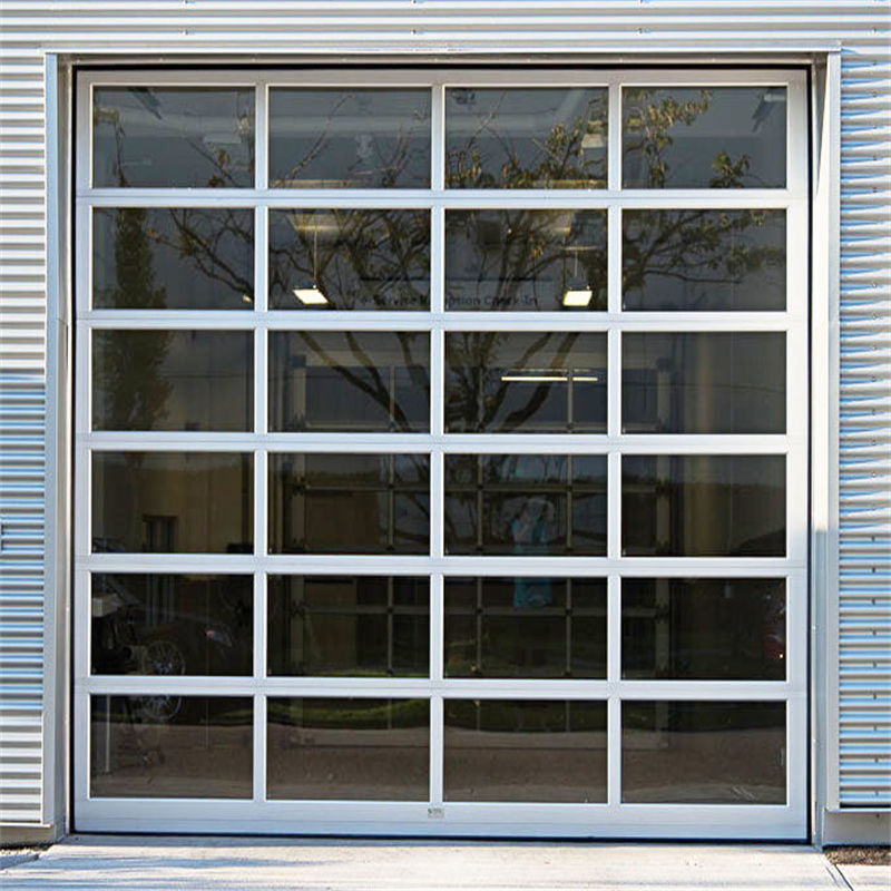 Custom Made Aluminum Alloy Modern Garage Door Automatic Bifold Overhead Warehouse Industry Door Garage Door