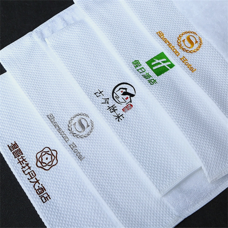 100% Cotton Embroidered Hotel Bathroom Bath Towel White