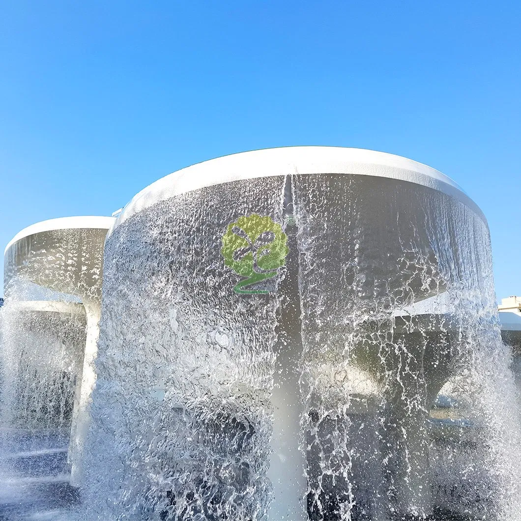 Customized Fiberglass Outdoor Courtyard Waterscape Waterfall Landscape Decoration Flowing Water Fountain