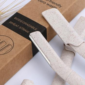 Eyebrow Razor Wheat Straw Dermaplaning Tool Biodegradable Eyebrow Trimmer Makeup Tool