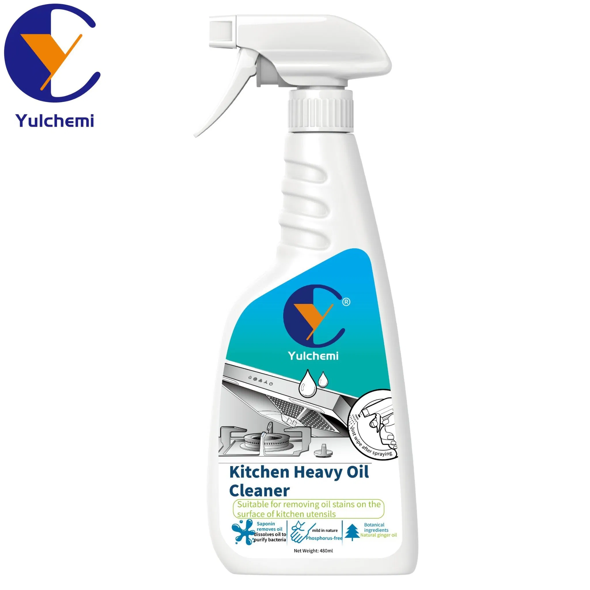 Factory ODM OEM Aerosol Removing Oil Stains on The Surface of Kitchen Utensils and Stove Kitchen Heavy Oil Cleaner