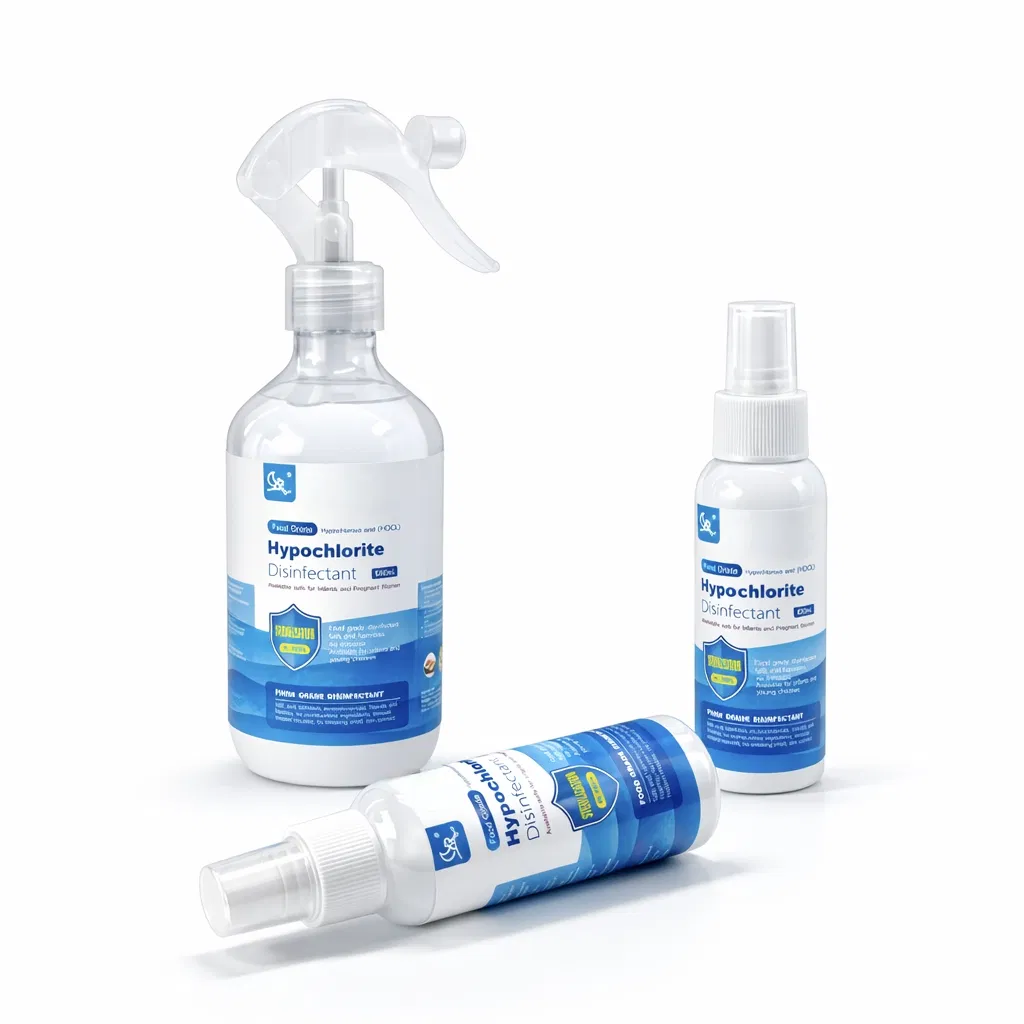 Hypochlorous Acid Solution Alcohol Free 99.99% Germ Killing Power Food Grade Suitable for Allergies Skin Friendly