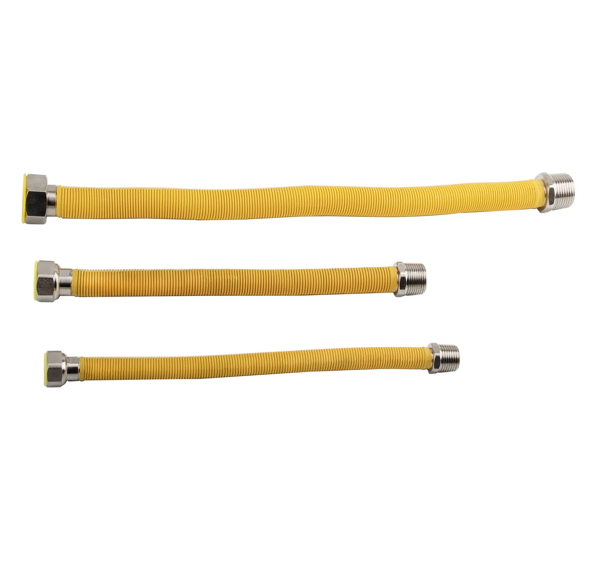 Durable Stainless Steel Corrugated Connector with Yellow PE Covering