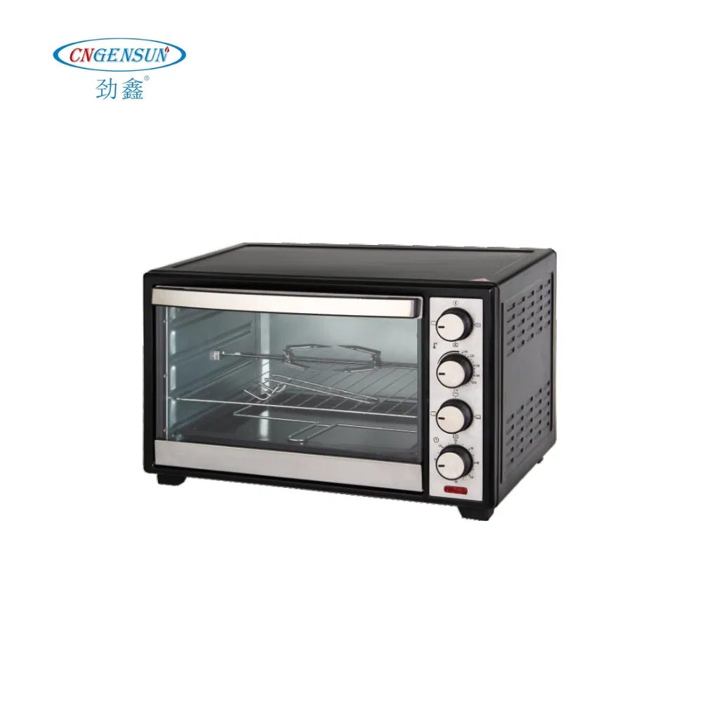 30L Black Electric Oven with Smart Temperature Control Features