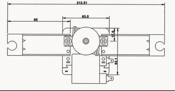 Shaded Pole Refrigerator 220-240V Freezer Spare Part Refrigerator Motor Msp635132t-Ccw