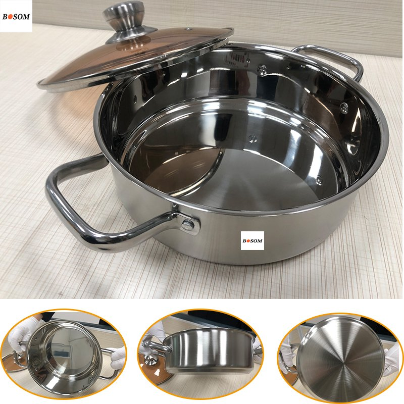 Kitchenware 3 PCS Cast Iron Golden Non Stick Pan Multifuntion Cookware Set