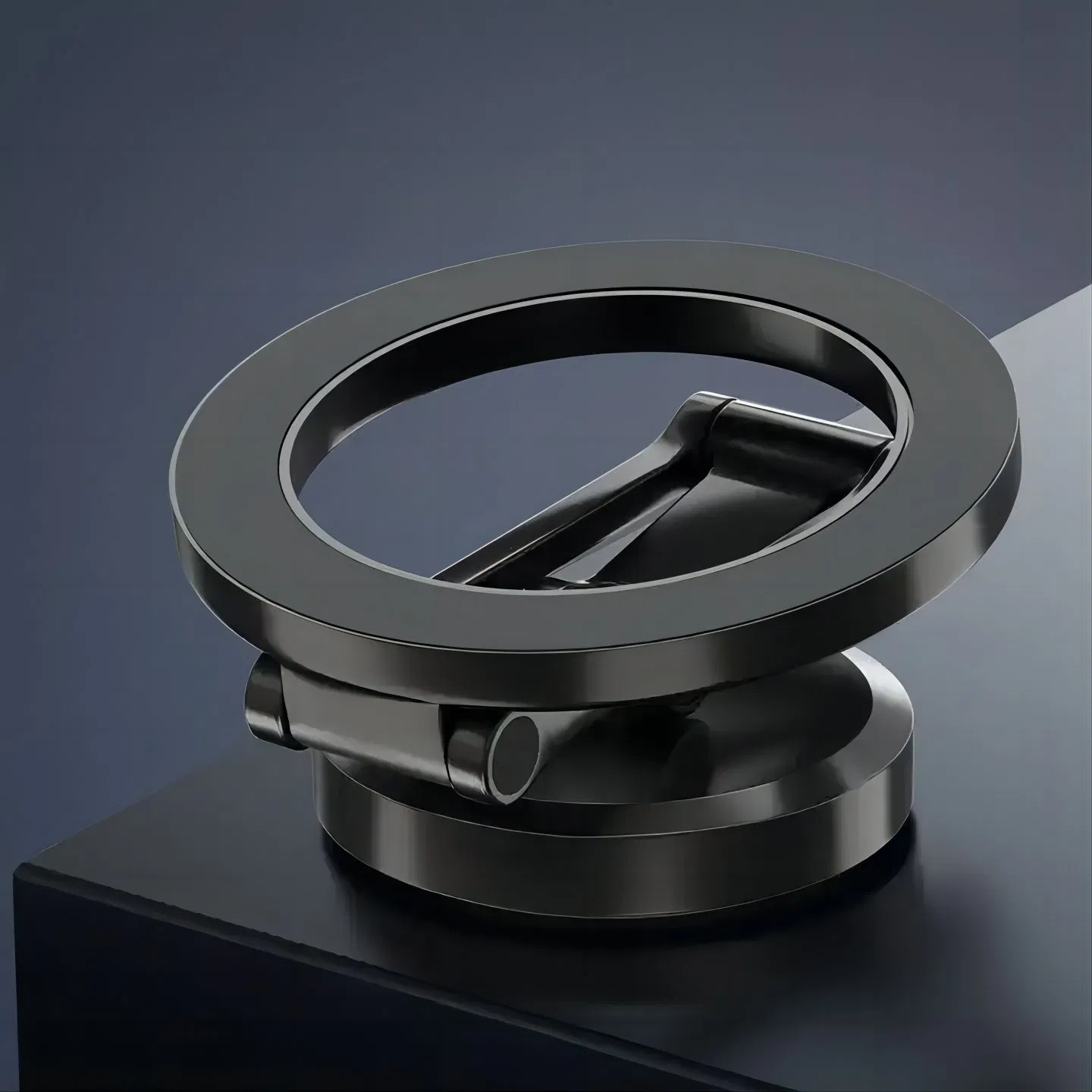 Магнитный держатель для телефона в авто с кольцом-подставкой