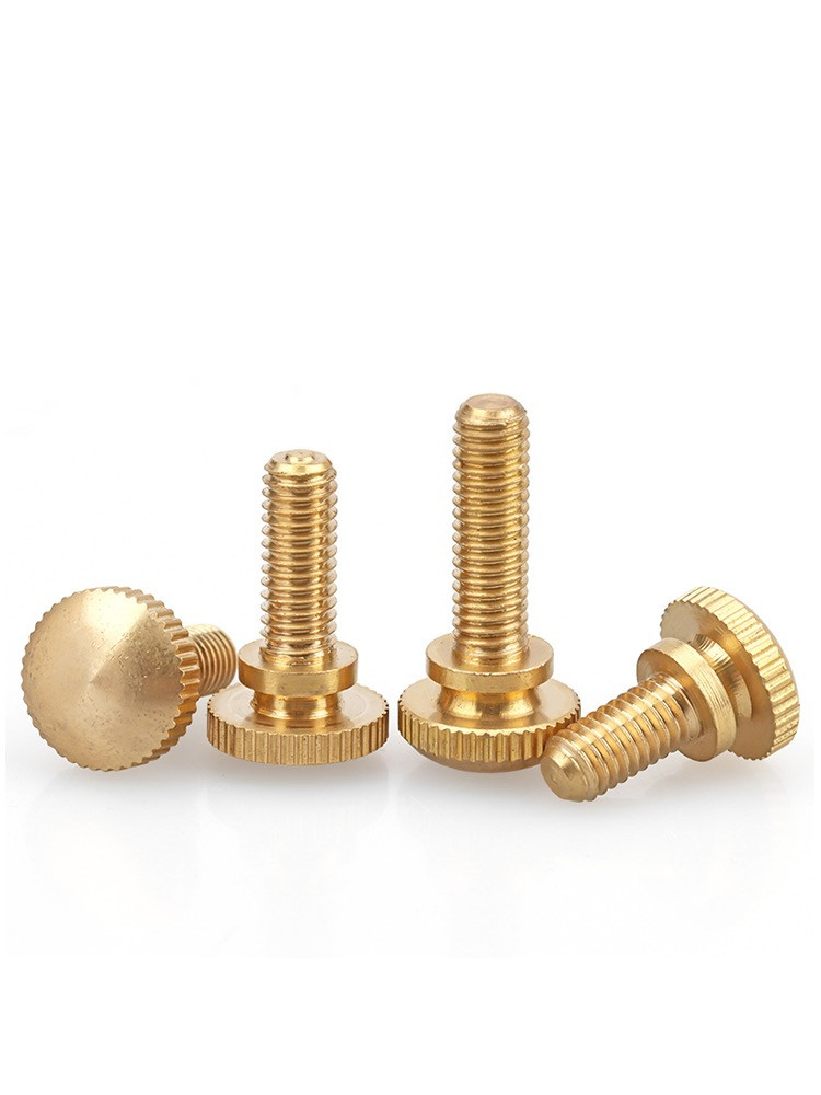 Aluminum Long Captive Thumb Screw Knob Stainless Steel Round Knurled Head Thumb Bolt Decorative Brass Knurled Thumb Screw