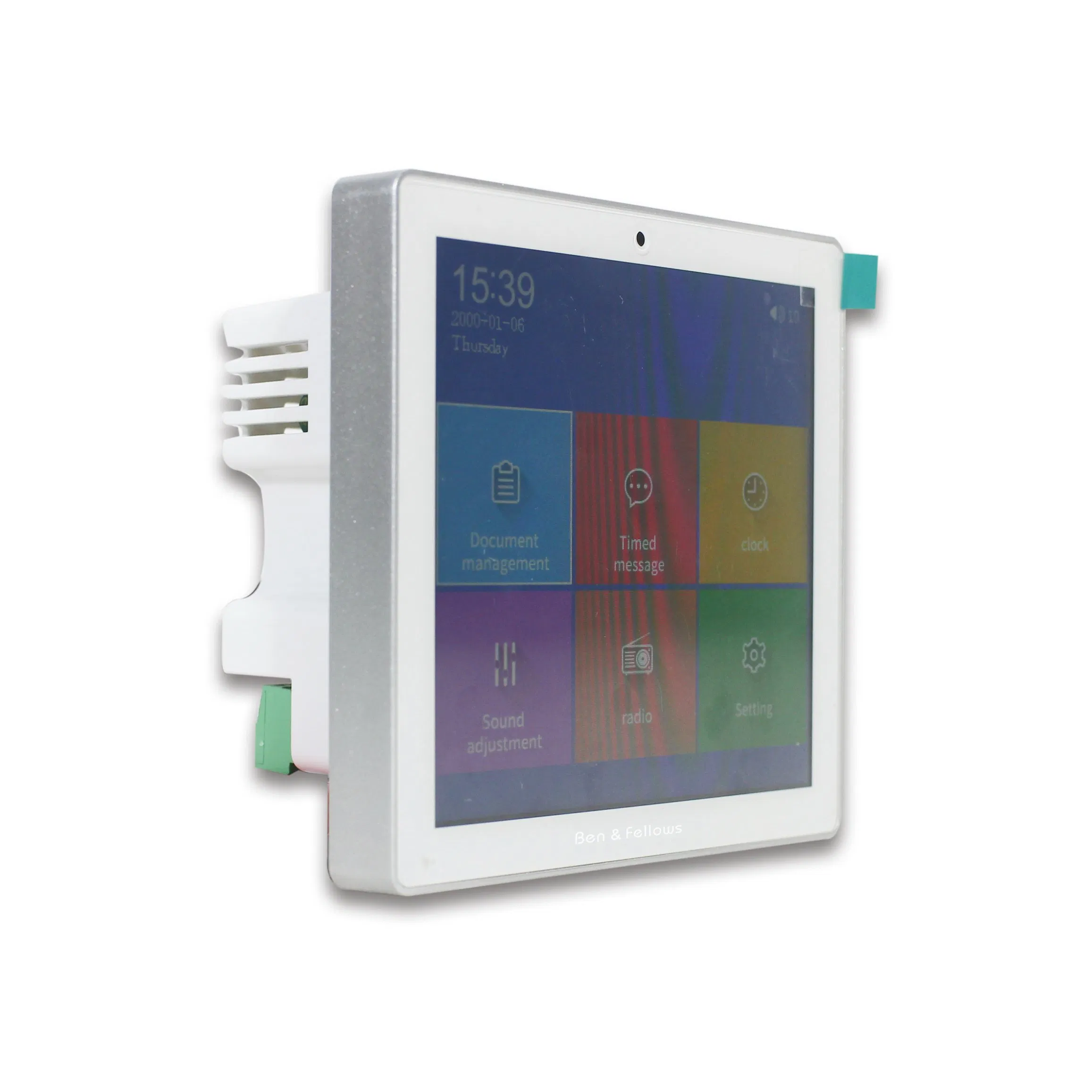 4 Inch Touch Screen 2 CH Bluetooth Background Music Player Home Automation System Smart Home Stereo Wall Amplifier