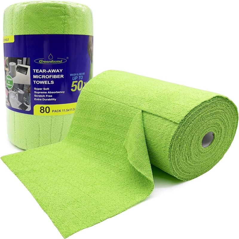 Lint-Free Microfiber Cleaning Towels for Home and Kitchen