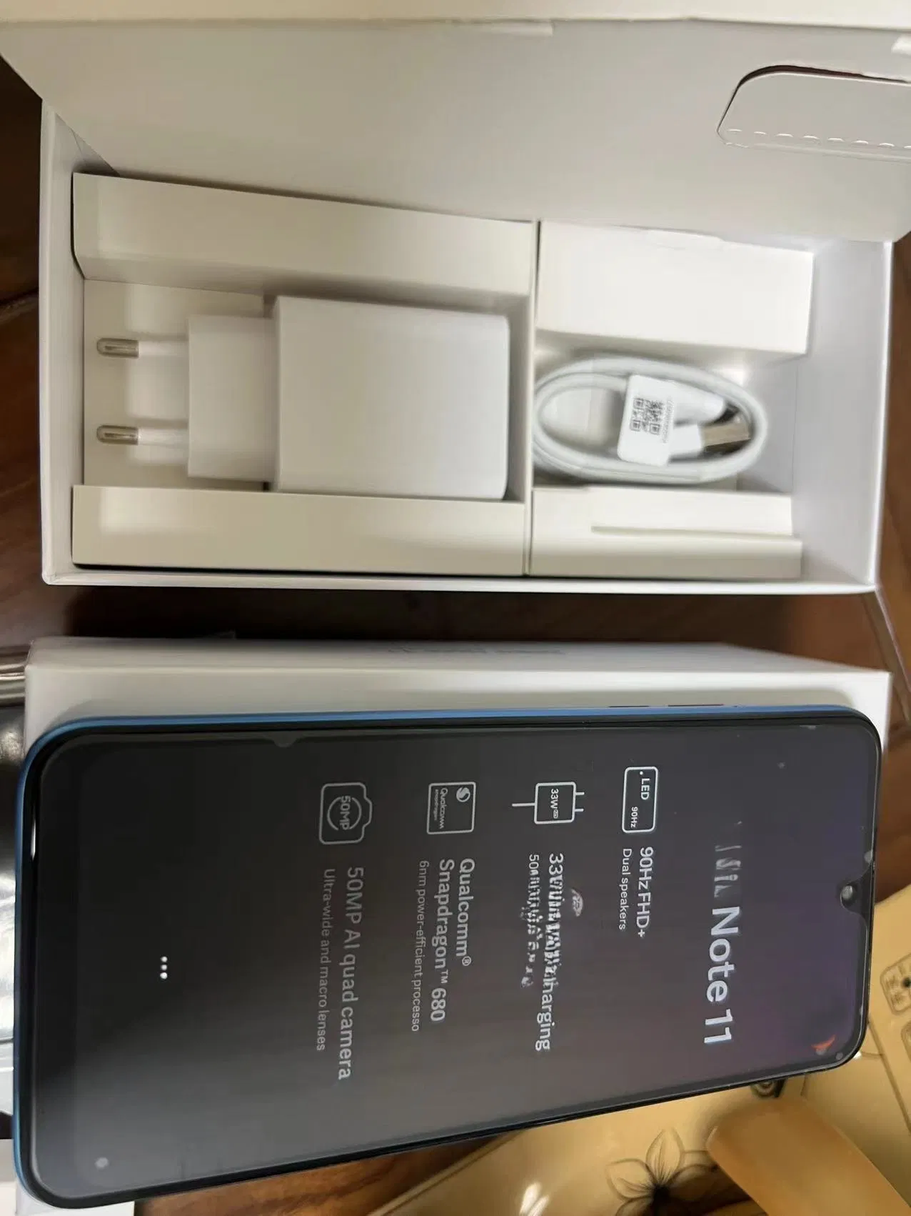 Mobile Phone Second-Hand Phone Global Version for Note 11 5g Smartphone 120W Charge Dimensity 920 120Hz Amoled Version Android