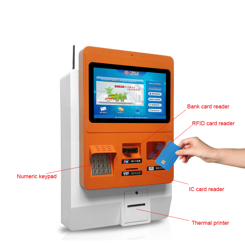 Newest Stylist Space-Saving Wallmount Touchscreen Kiosk with 11"-21" Landscape LCD Display