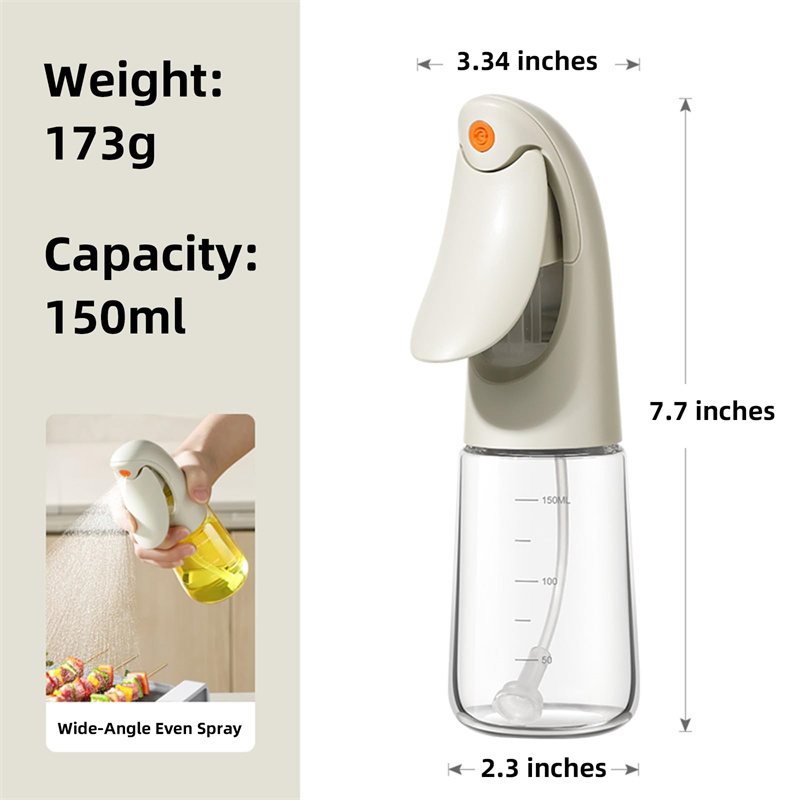 150ml Wide Spray Oil Mister Olive Oil Spray Bottle Olive Oil Sprayer for Cooking Barbecue