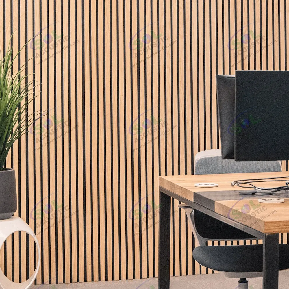 Sol Acoustic Acoustic Panel Wooden Black Akupanel Felt Base Board