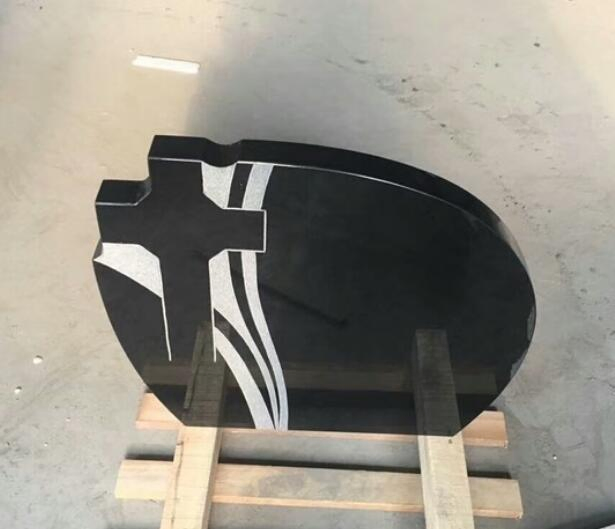 Natural Stone SF-T-049 absolute Black Granite Tombstone for Memorial/Dead/cemetery/graveyard