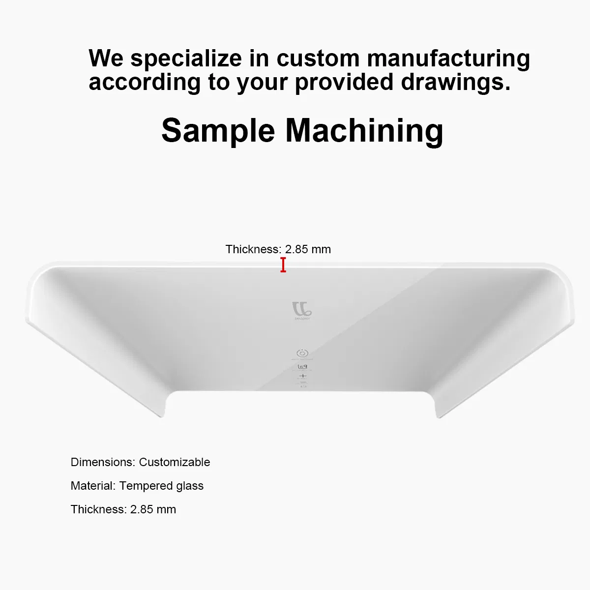 Tempered Glass3mm 5mm 6mm 8mm 10mm 12mm Customized Home Electric Appliance Tempered