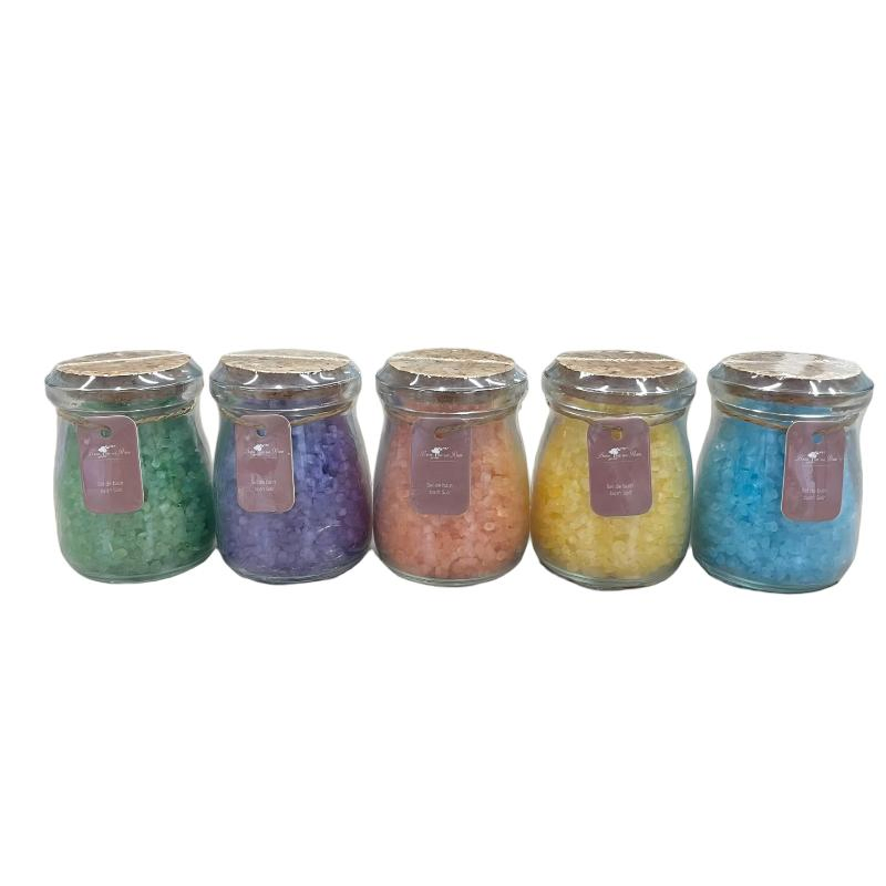 Bath Salt in Glass Jar with Natural Sea Salt for SPA and Hotel Guest Room Amenities
