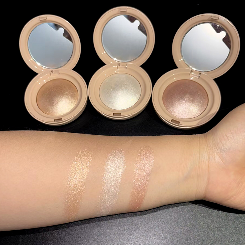 Wholesale Vegan Diamond Glow Pressed Powder Private Label Long Lasting Skin Glow Makeup High Pigment Highlighter