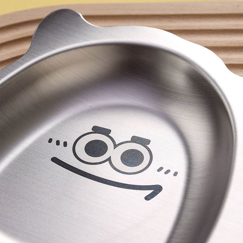 Wholesale Cute Cartoon Children Stainless Steel 304 Heavy Thick Plate for Kids Baby