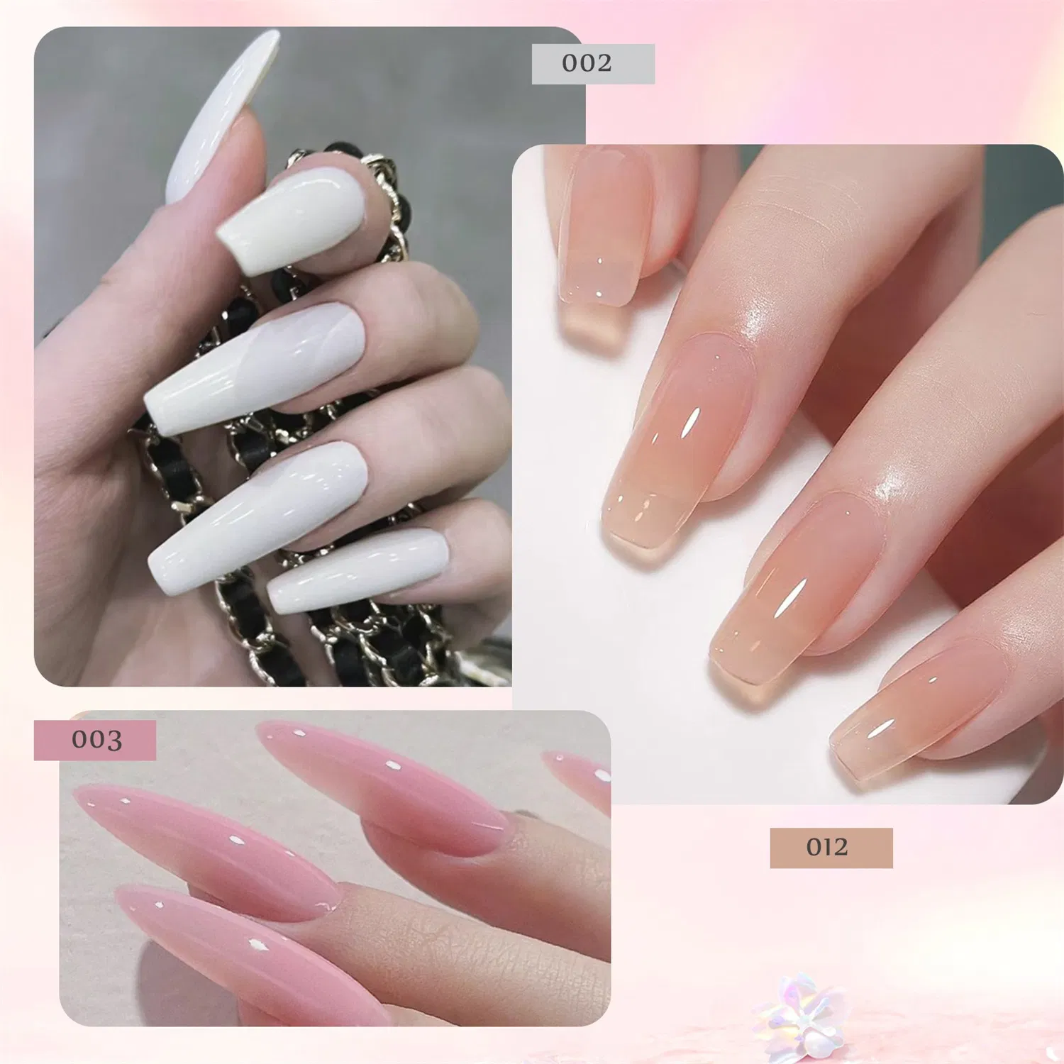 15ml Nail Extension Gel 12 Pieces Nail Mold Brush Nail Poly Gel Set Crystal Gel