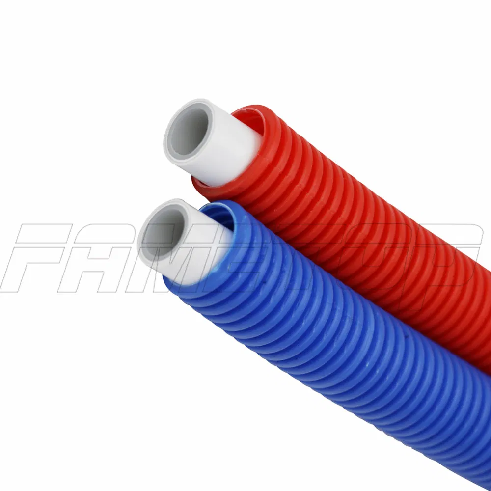 Pex-Al-Pex Pipe with Red/Blue Corrugation Pipe