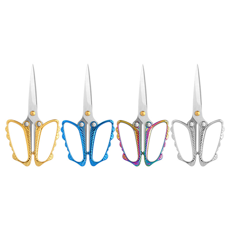 Мини-ножницы для педикюра и лица, сталь, ретро