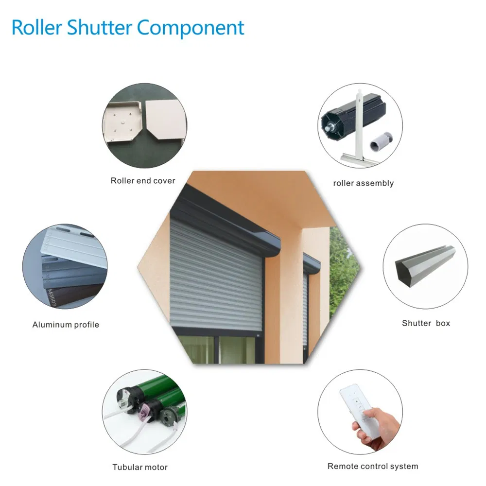 Automatic Motorized Hurricane Aluminum Roller Shutter