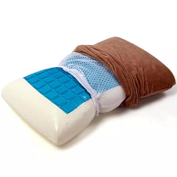 Customized Size Bedding Accessories Gel Cool Contour Pillow Memory Foam Rectangular Cushion Cooling Pillows