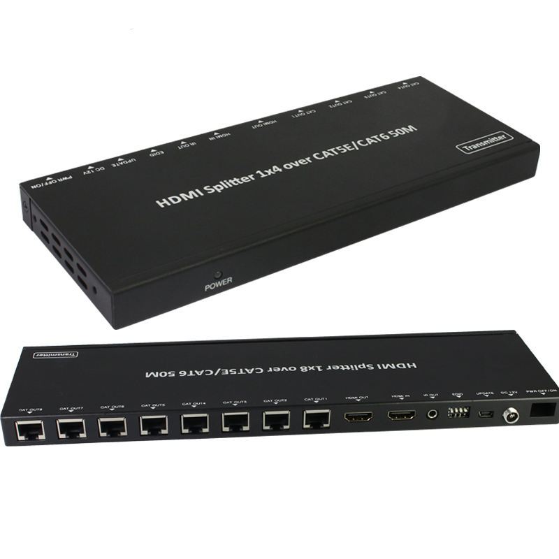 Разветвитель HDMI 1x8 с удлинителем