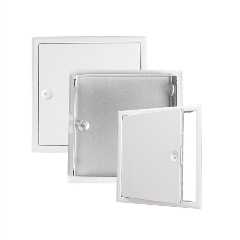 White Powder Coated Steel Access Door Cam Lock Hidden Steel Access Panel