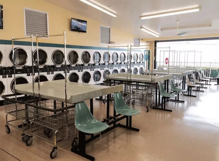 Chrome Plating Wire Laundry Cart Laundry Basket Cart with Wheel