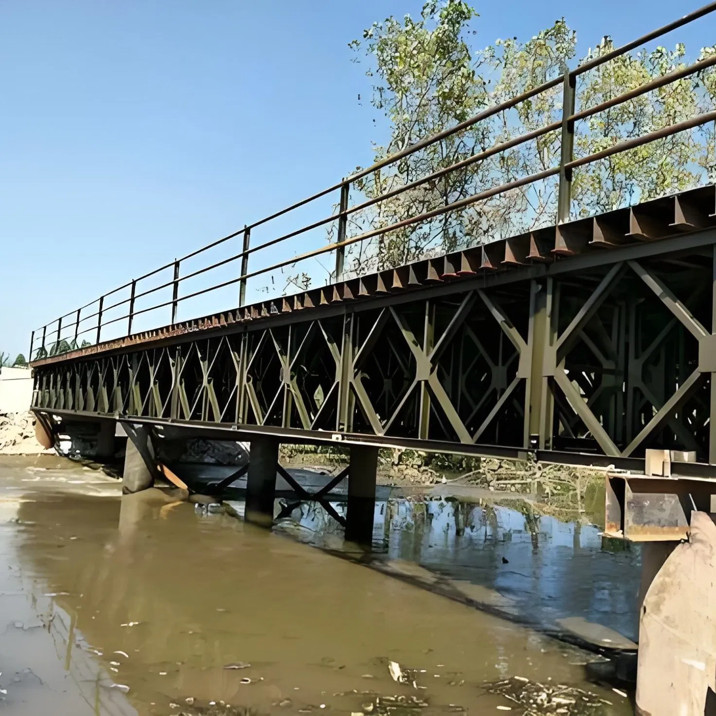 Standard 321 Type Prefabricated Steel Truss Bridge with High Load Capacity