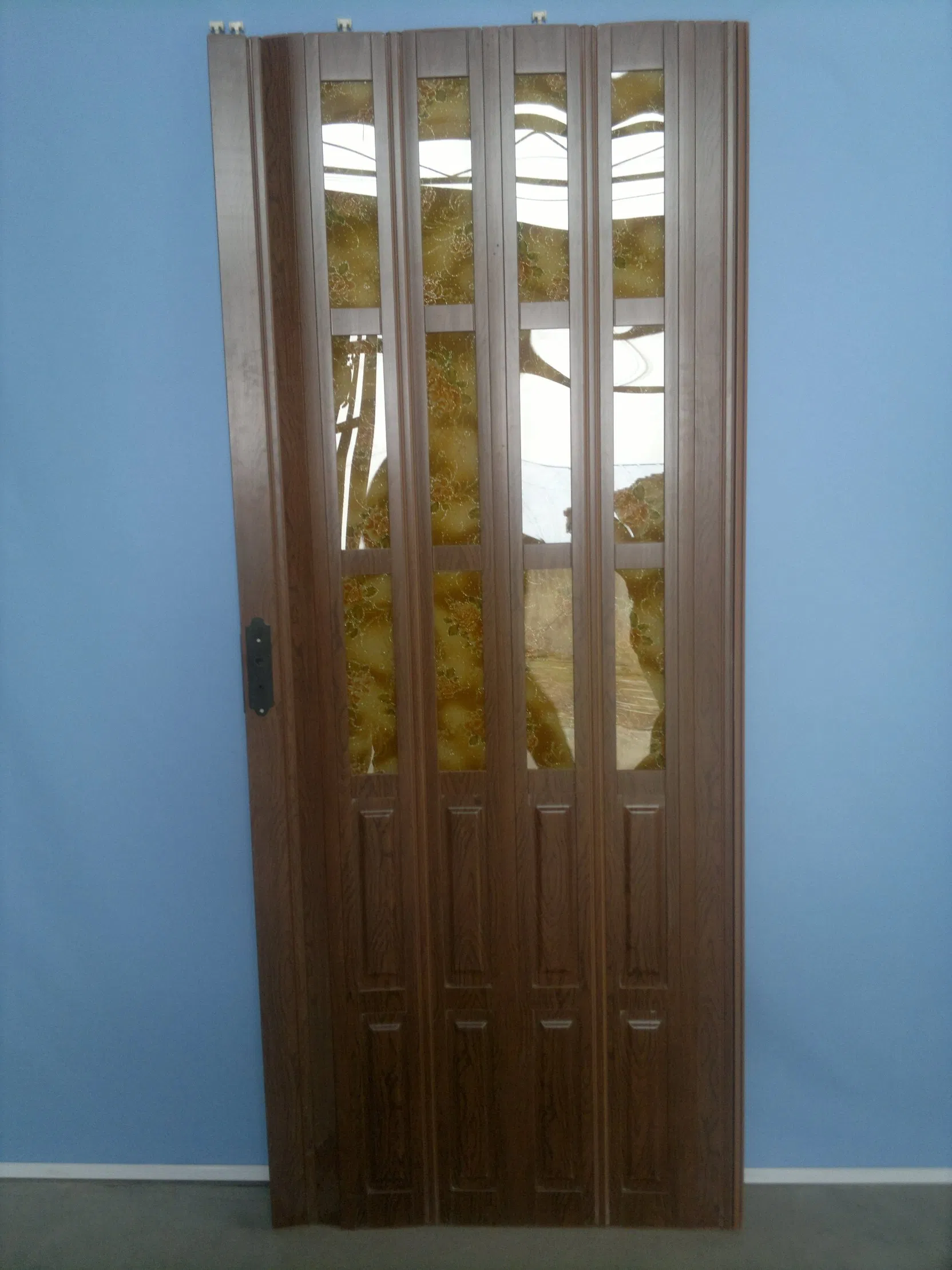 2024 New Design PVC Folding Door PVC Interior Door PVC Accordion Door