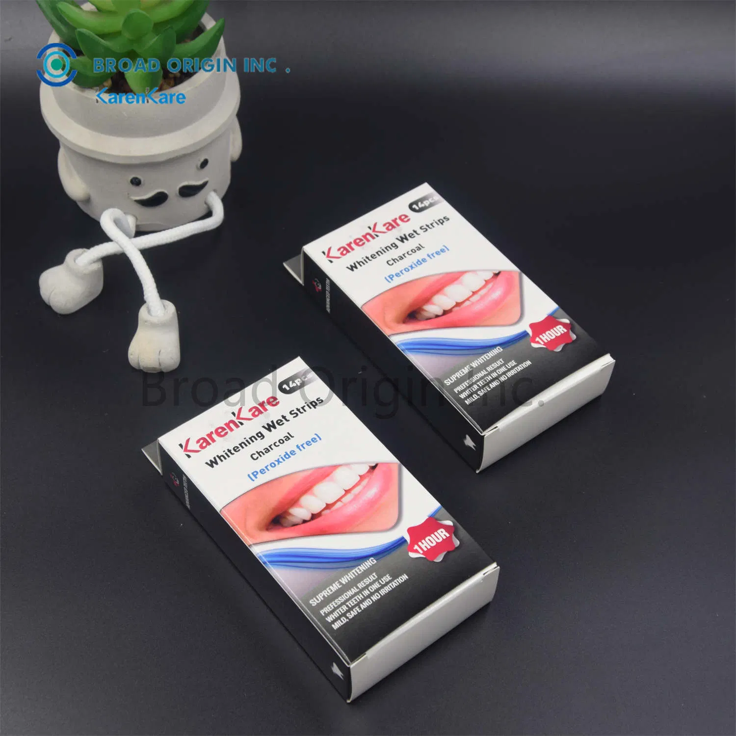 Food Grade Advanced Coconut Oil Teeth Whitening Wet Strips No Slip Teeth Whitener